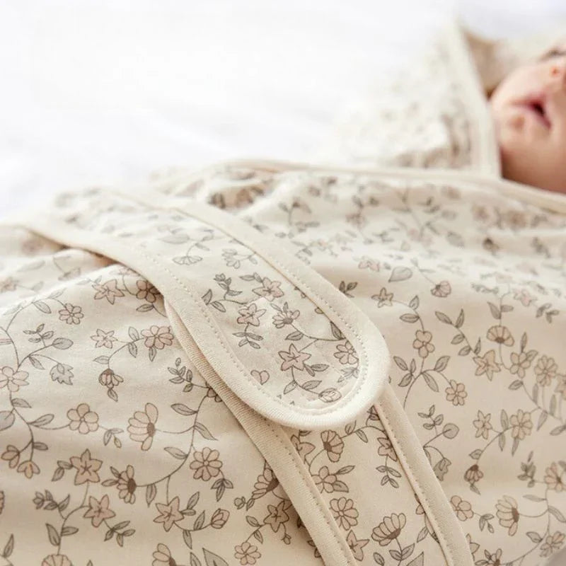 100% Cotton Swaddle Blanket - Flowers - Bodyfeu