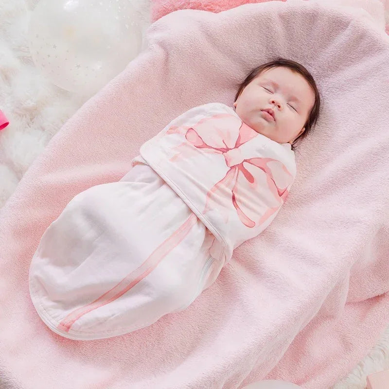 Bodyfeu Muslin Sleep Sack - Blue Adorable Bowknot - Bodyfeu