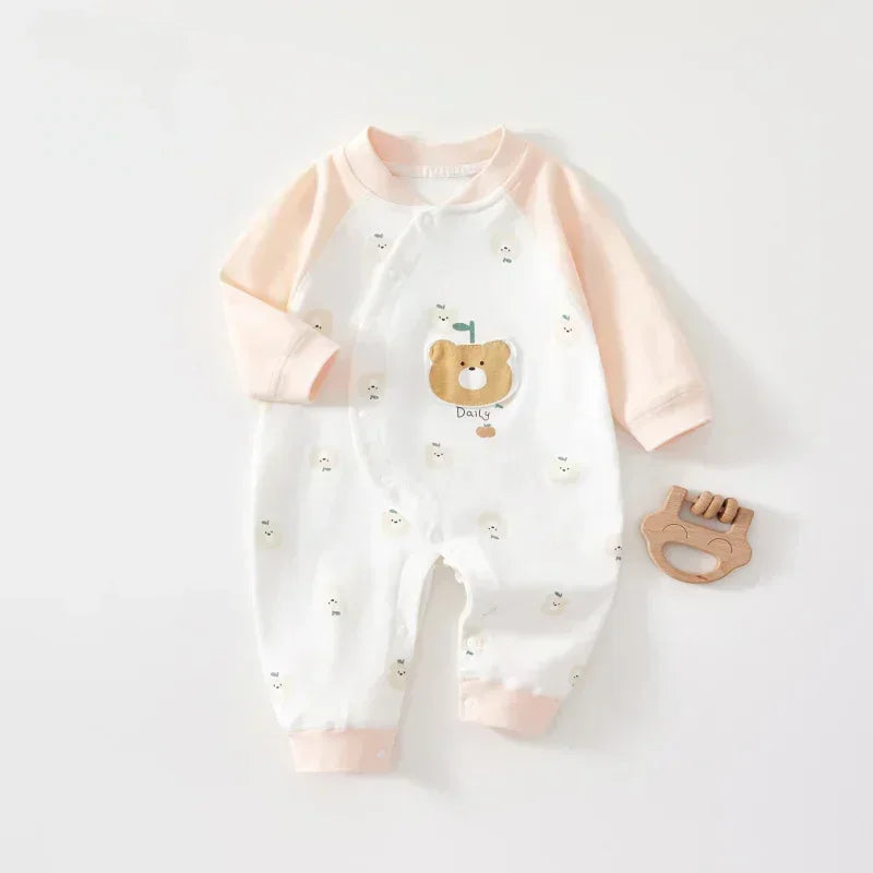 100% Cotton Long Sleeve Romper - Brown Dog - Bodyfeu