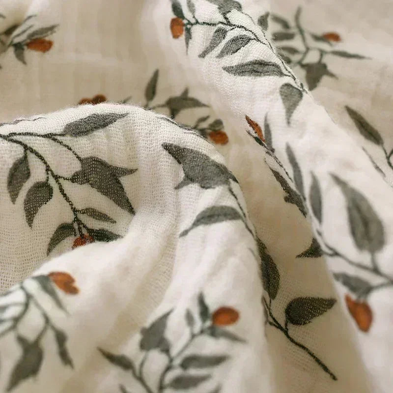 100% Cotton Muslin Long Sleeve Romper - Brown Bear - Bodyfeu