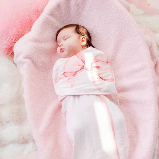 Bodyfeu Muslin Sleep Sack - Blue Adorable Bowknot - Bodyfeu