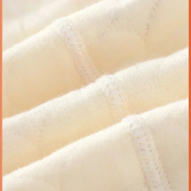 100% Cotton Warm Long Sleeve Romper with Velcro Closure - Bear - Bodyfeu