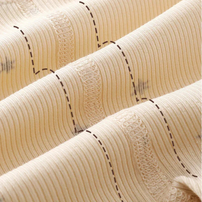 Cotton Long Sleeve Floral Bodysuit - Brown Moon - Bodyfeu