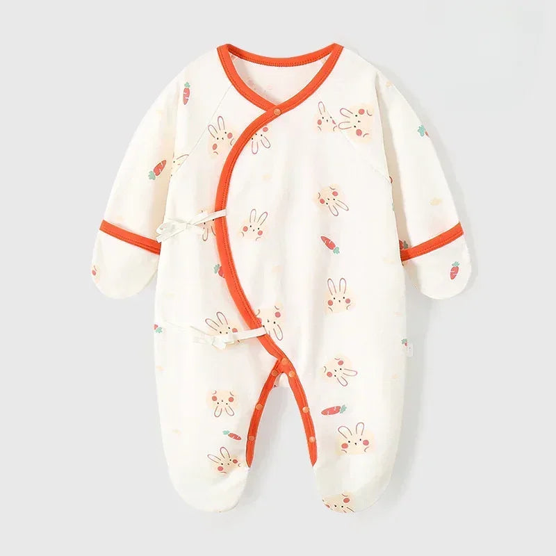 100% Cotton Footed Onesie with Mittens - Planet - Bodyfeu