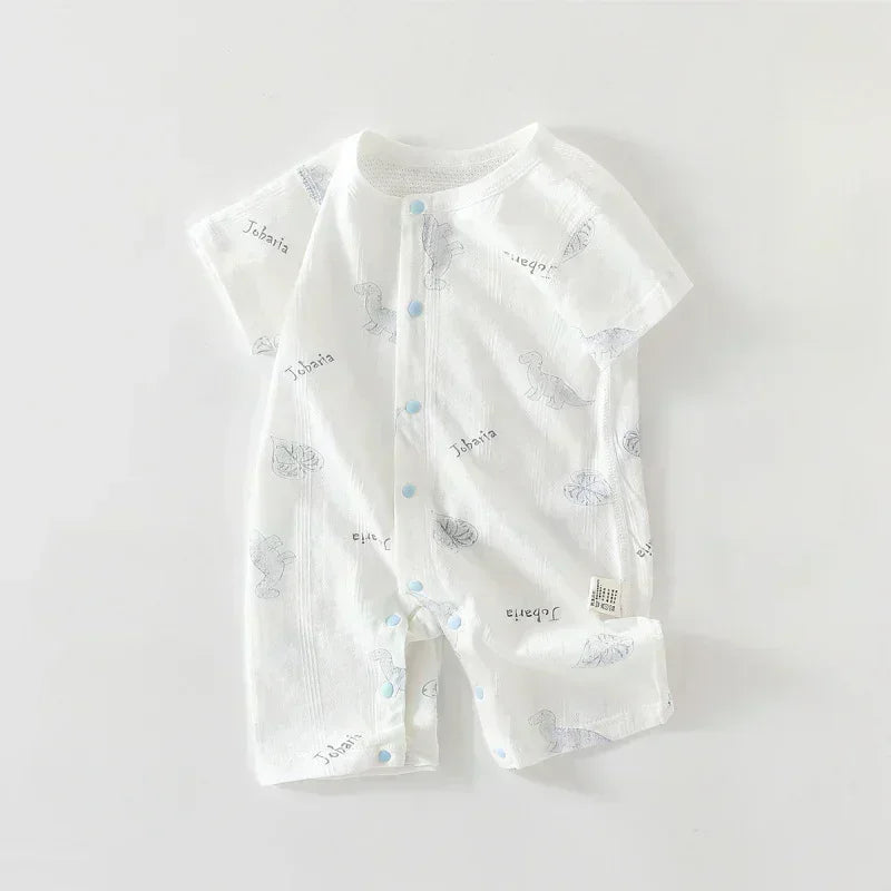 100% Cotton Short Sleeve Romper - Cute Squirrel - Bodyfeu