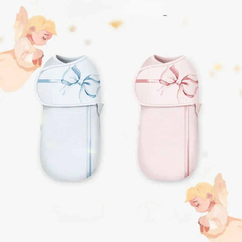 Bodyfeu Muslin Sleep Sack - Blue Adorable Bowknot - Bodyfeu