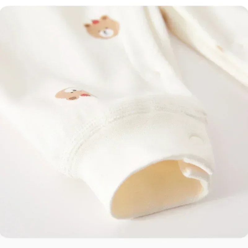 100% Cotton Long Sleeve Romper - Brown Dog - Bodyfeu