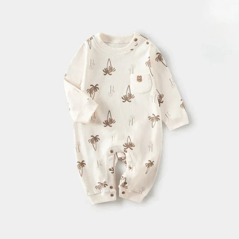 Cotton Long Sleeve Romper - Monster - Bodyfeu