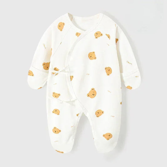 100% Cotton Footed Onesie with Mittens - Planet - Bodyfeu