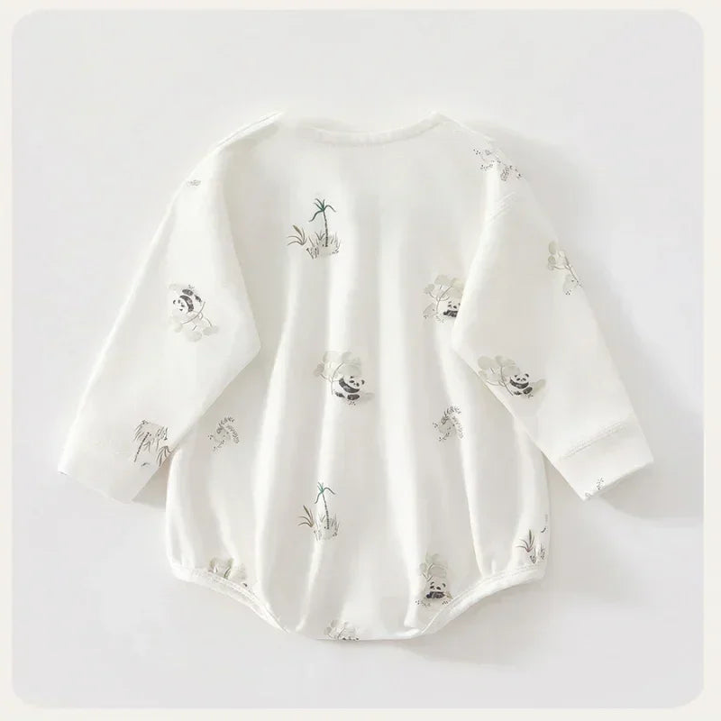 100% Cotton Long Sleeve Bodysuit - Little Crocodile - Bodyfeu