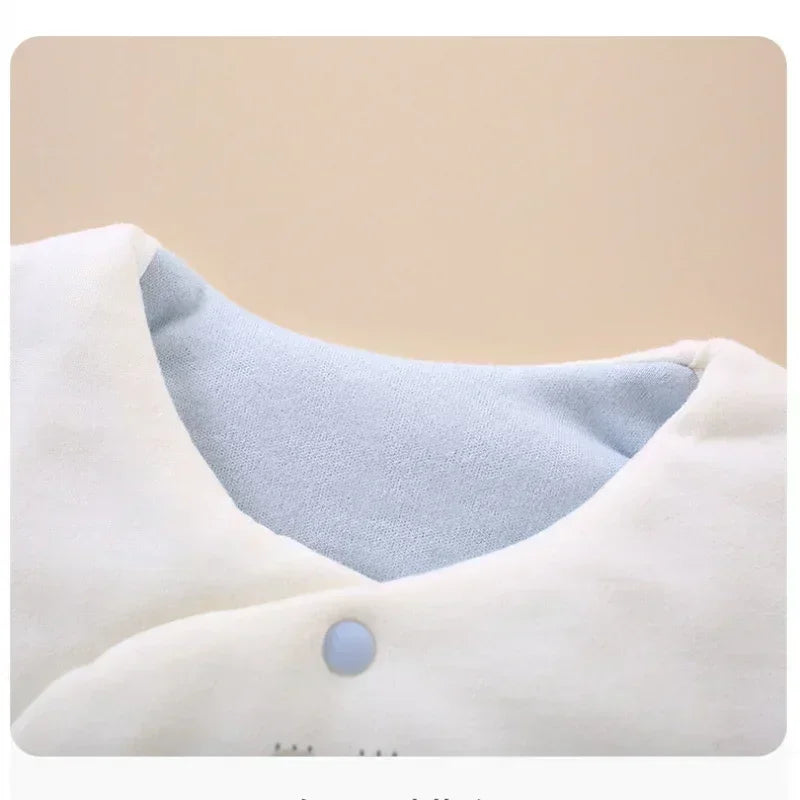 100% Cotton Extra Warm Long Sleeve Quilted Romper with Bib- Pink Whale - Bodyfeu