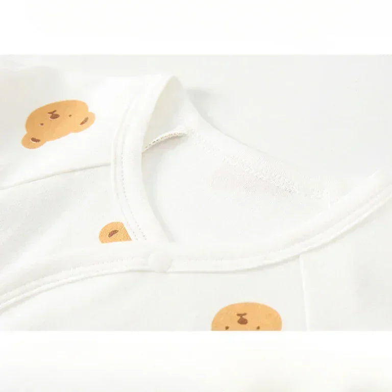 100% Cotton Footed Onesie with Mittens - Planet - Bodyfeu