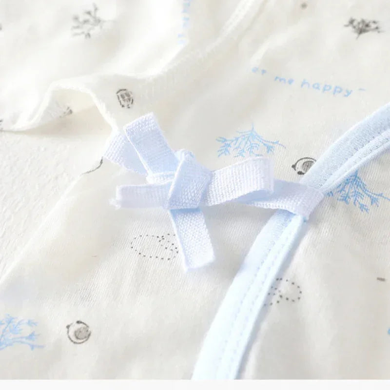 [2-Piece Set] 100% Cotton Long Sleeve Romper - Yellow Bear - Bodyfeu