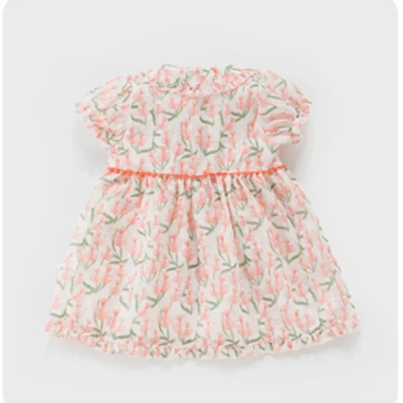 Cotton Short-Sleeve Princess Dress - Pink Tulip - Bodyfeu