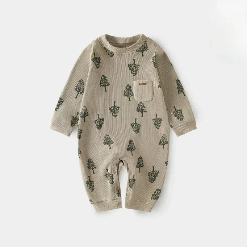 Cotton Long Sleeve Romper - Monster - Bodyfeu