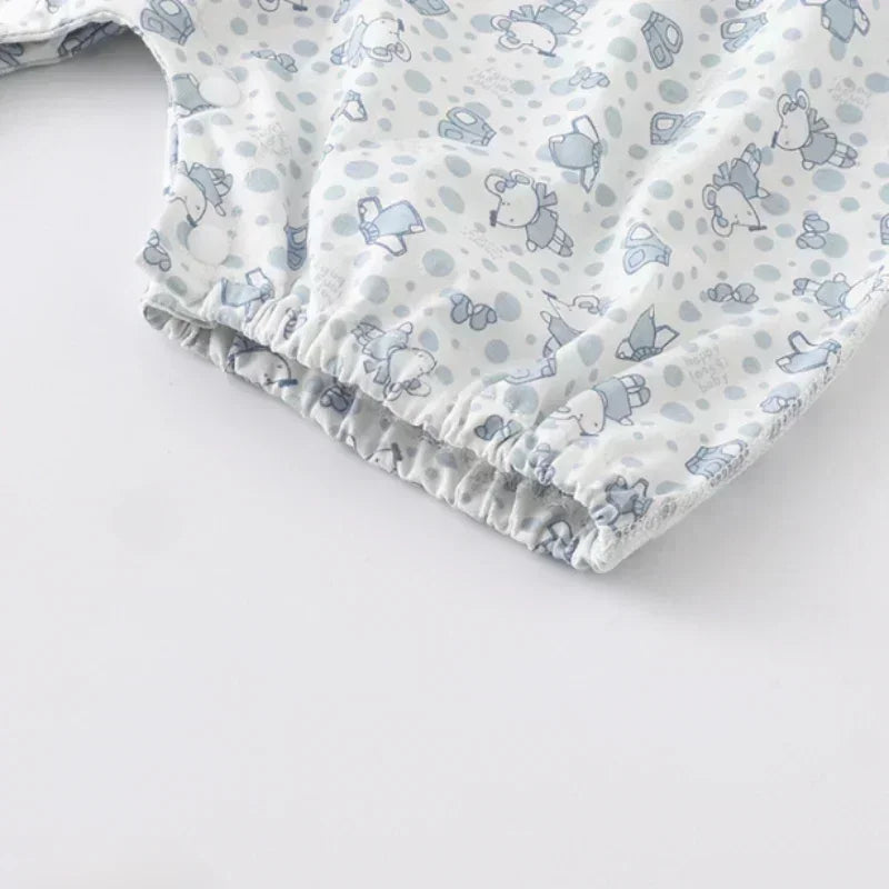 100% Cotton Sleeveless Romper - Pink Heart - Bodyfeu