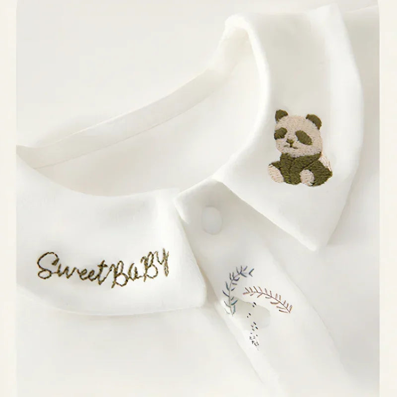 100% Cotton Long Sleeve Bodysuit - Little Crocodile - Bodyfeu