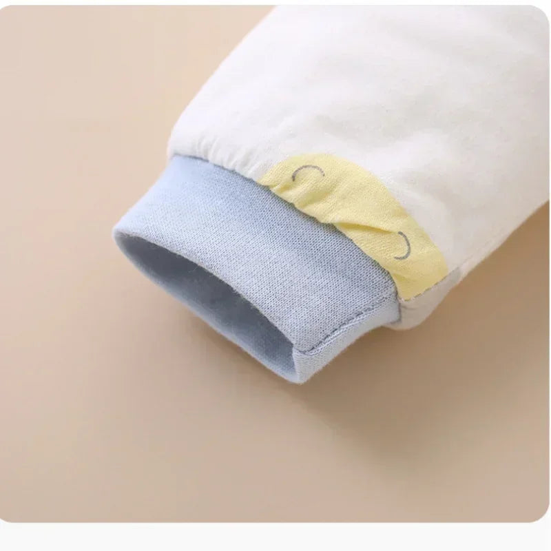 100% Cotton Extra Warm Long Sleeve Quilted Romper with Bib- Pink Whale - Bodyfeu