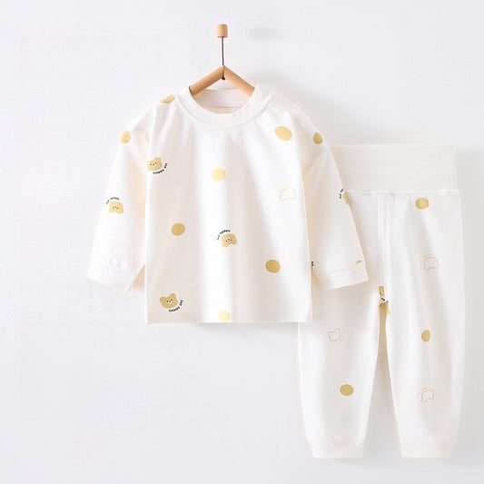 100% Cotton Overhead Top & Pants Set - Happy Bear