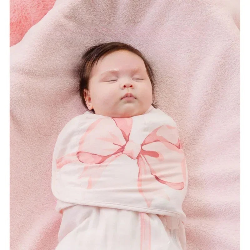Bodyfeu Muslin Sleep Sack - Blue Adorable Bowknot - Bodyfeu