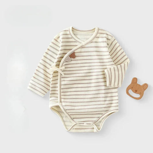 Cotton Long Sleeve Floral Bodysuit - Brown Moon - Bodyfeu