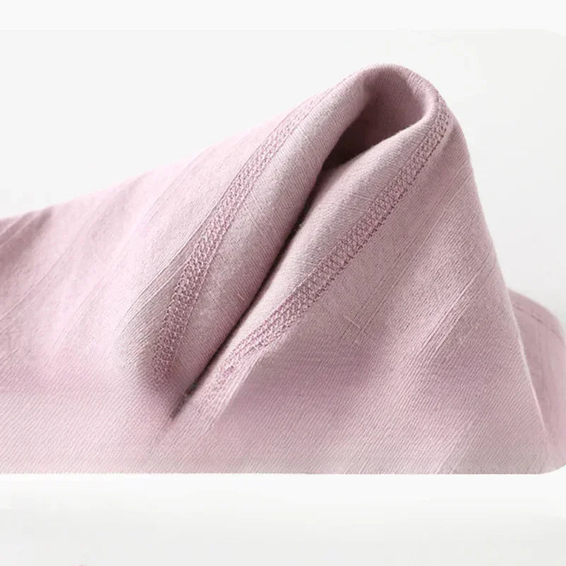 100% Cotton Long Sleeve Top & Pants Set- Brown - Bodyfeu