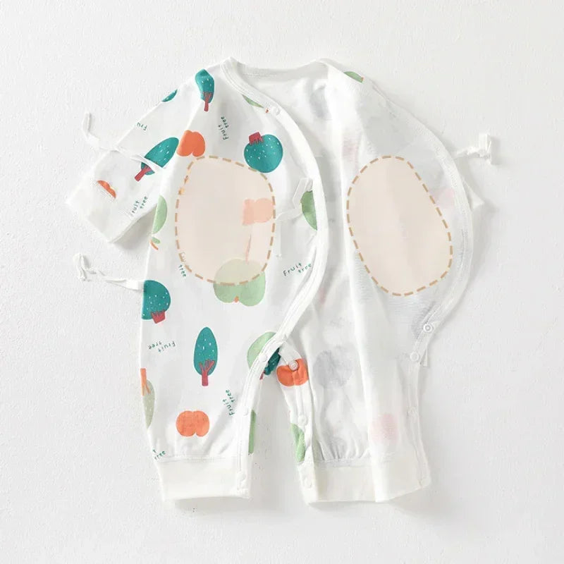[2-Piece Set] 100% Cotton Long Sleeve Romper - Fruits - Bodyfeu