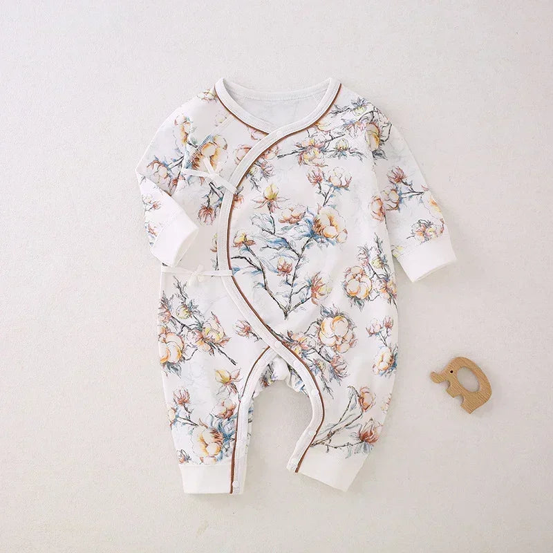 100% Cotton Long Sleeve Romper - Owl - Bodyfeu
