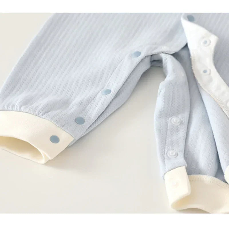 100% Cotton Long Sleeve Romper - Yellow Panda - Bodyfeu