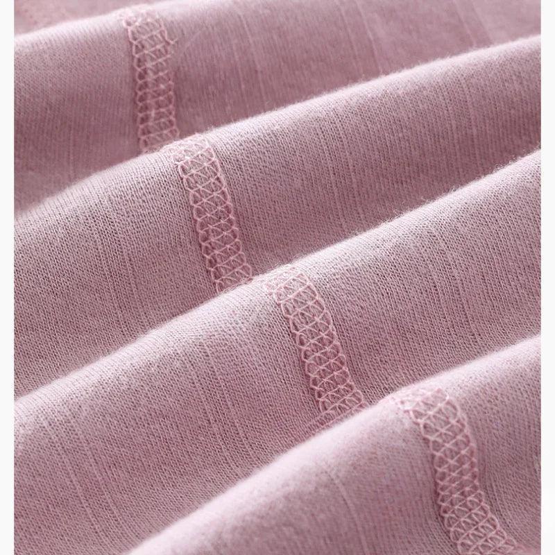 100% Cotton Long Sleeve Side-Snap Romper - Brown - Bodyfeu