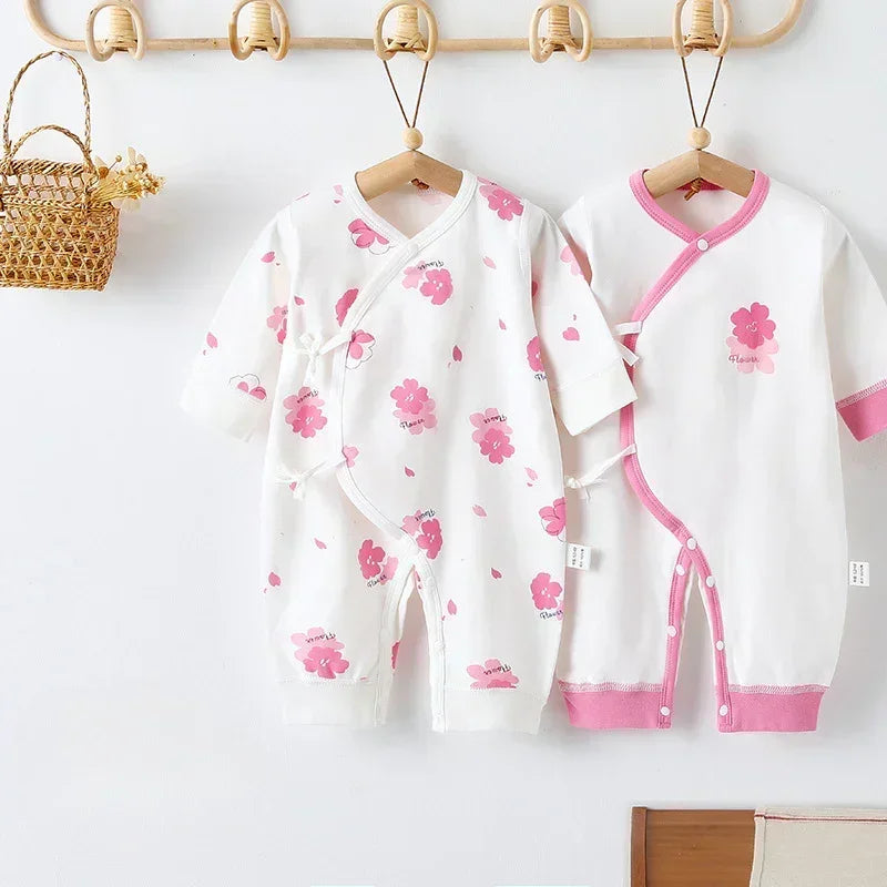 [2-Piece Set] 100% Cotton Long Sleeve Romper - Fruits - Bodyfeu
