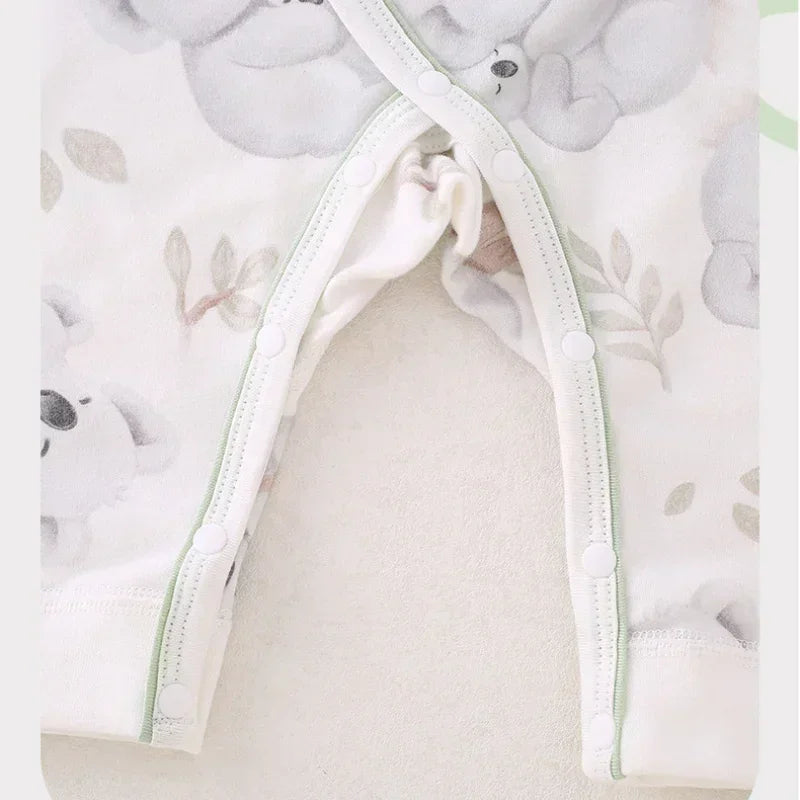 100% Cotton Long Sleeve Romper - Owl - Bodyfeu