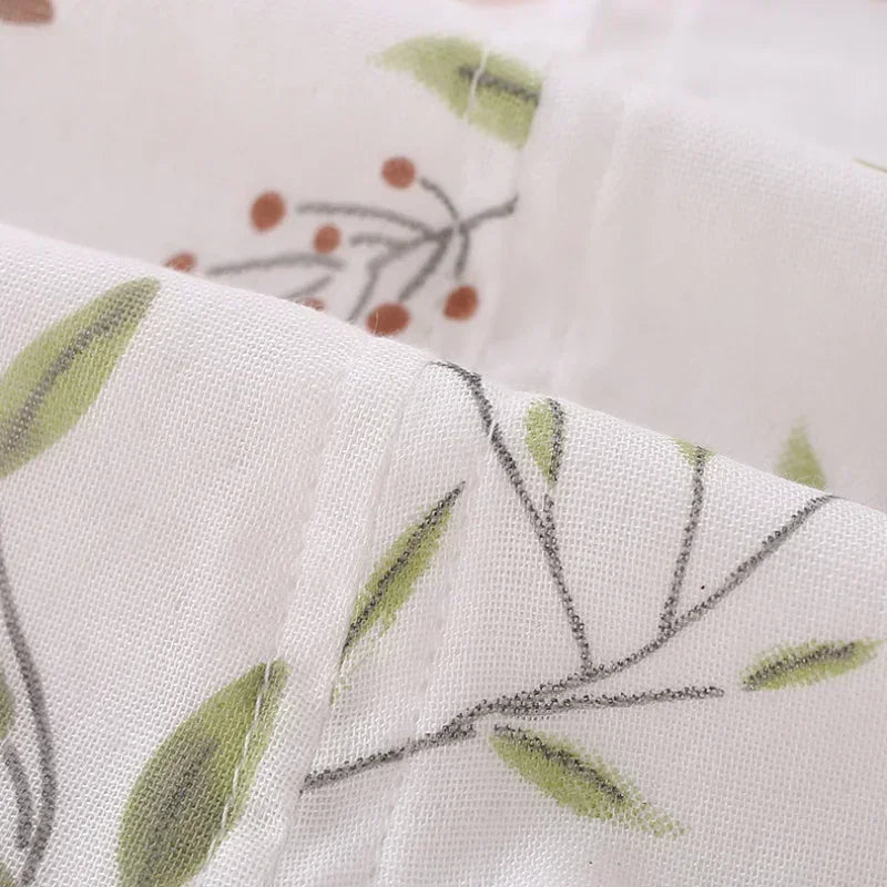 Cotton & Bamboo Muslin Short Sleeve Romper - Goose - Bodyfeu