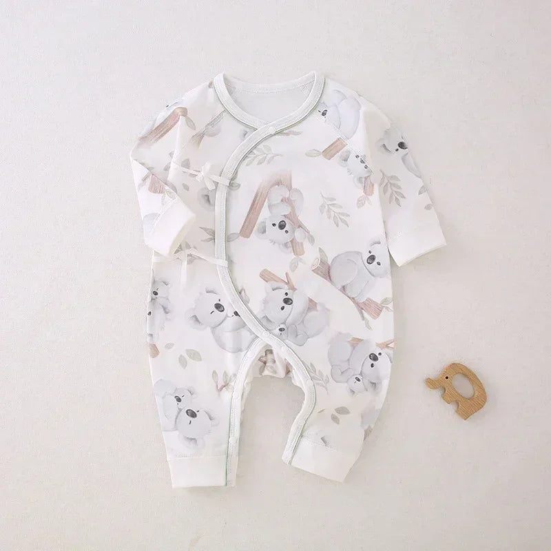100% Cotton Long Sleeve Romper - Owl - Bodyfeu