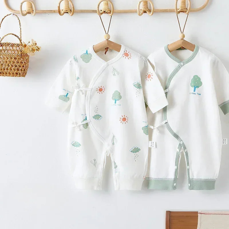 [2-Piece Set] 100% Cotton Long Sleeve Romper - Fruits - Bodyfeu