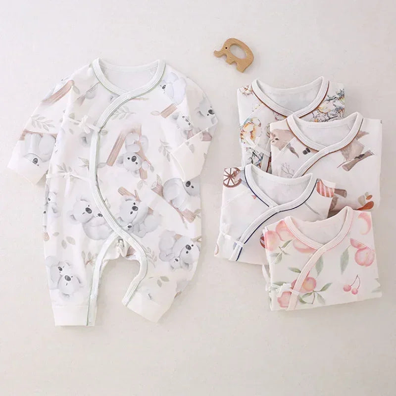 100% Cotton Long Sleeve Romper - Owl - Bodyfeu