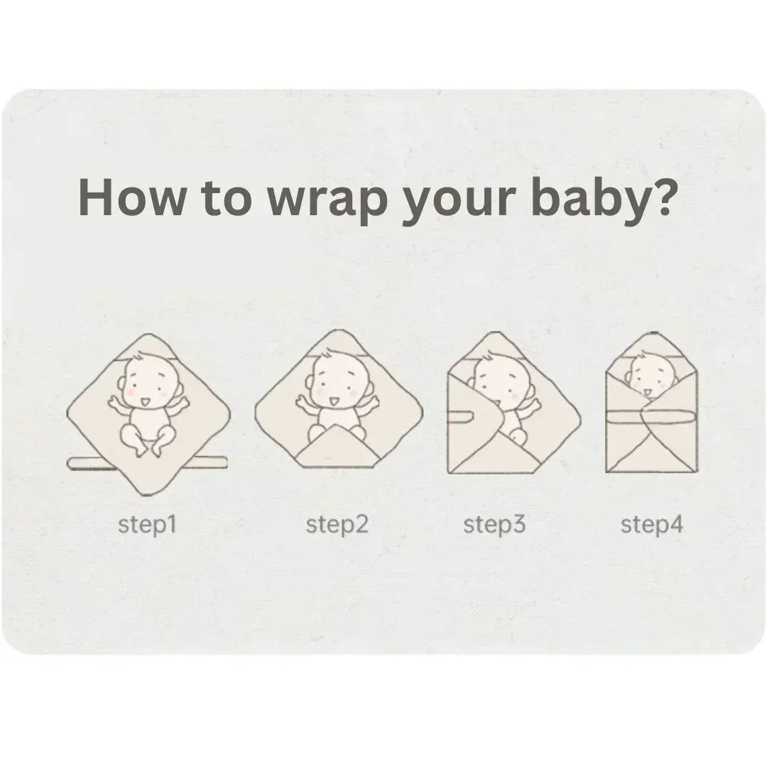 100% Cotton Swaddle Blanket - Light Brown - Bodyfeu