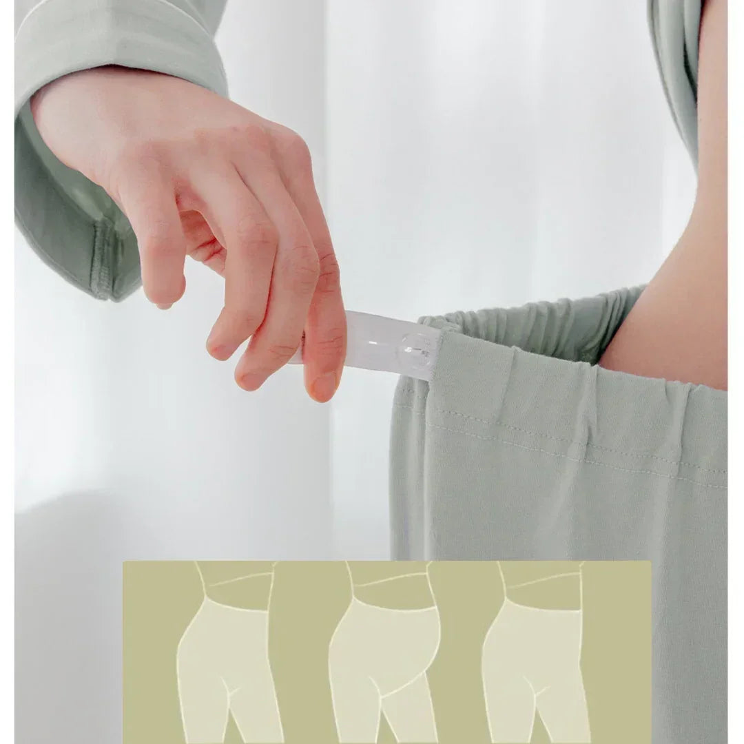 Cotton Button-Up Maternity Pajama- Green - Bodyfeu