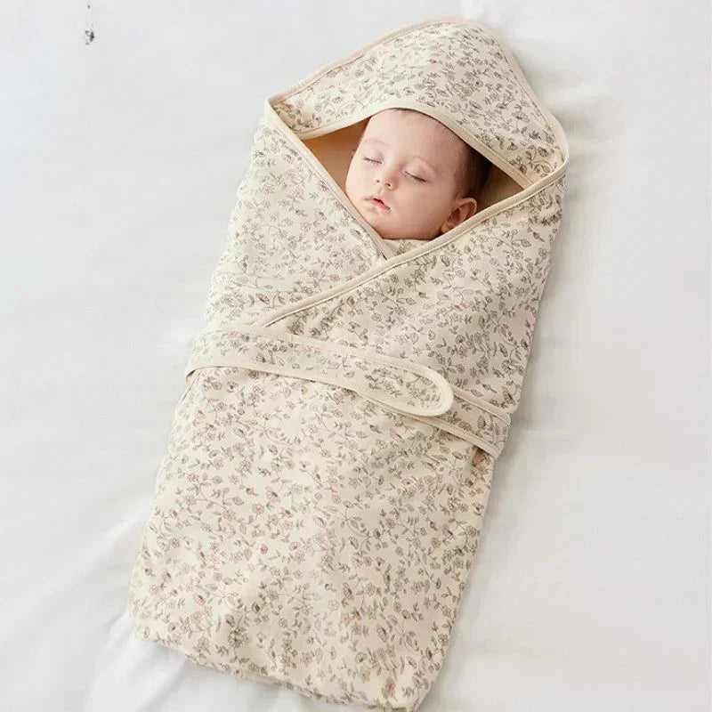 100% Cotton Swaddle Blanket - Light Brown - Bodyfeu