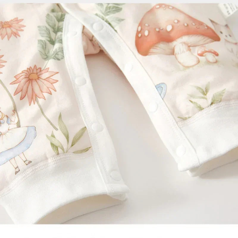 100% Cotton Long Sleeve Quilted Romper - Bunny - Bodyfeu