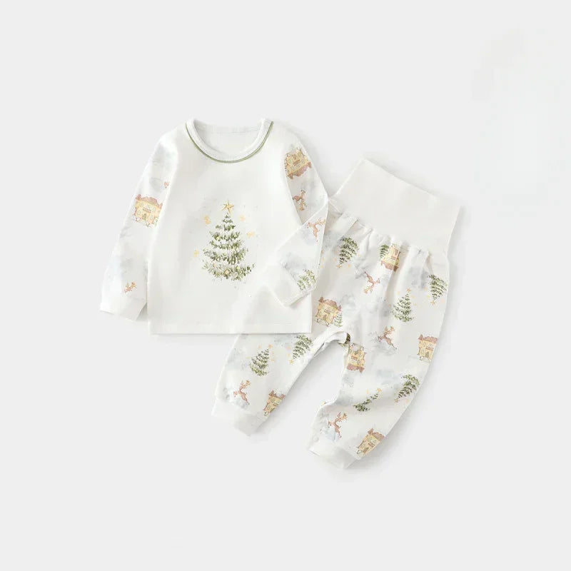 100% Cotton Long Sleeve Top & Pants Set - Yellow Spring - Bodyfeu