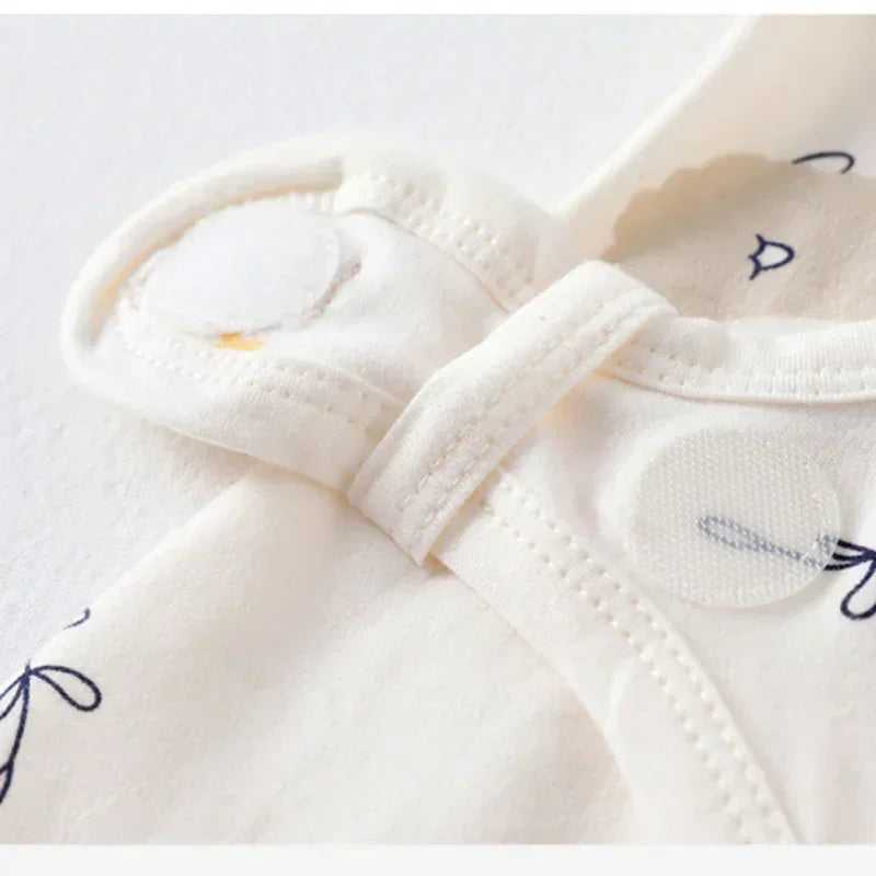 100% Cotton Long Sleeve Romper with Velcro Closure - Sheep - Bodyfeu