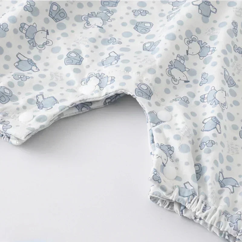 100% Cotton Sleeveless Romper - Pink Heart - Bodyfeu