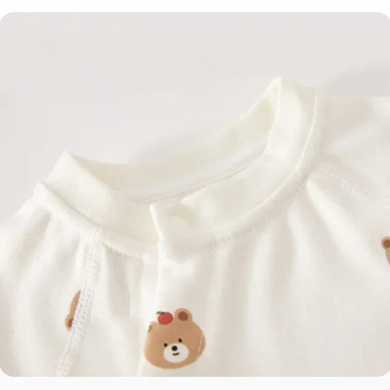 100% Cotton Long Sleeve Romper - Brown Dog - Bodyfeu