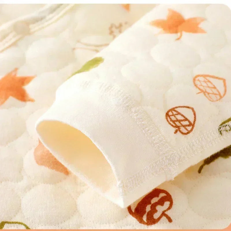 100% Cotton Warm Long Sleeve Romper with Velcro Closure - Bear - Bodyfeu