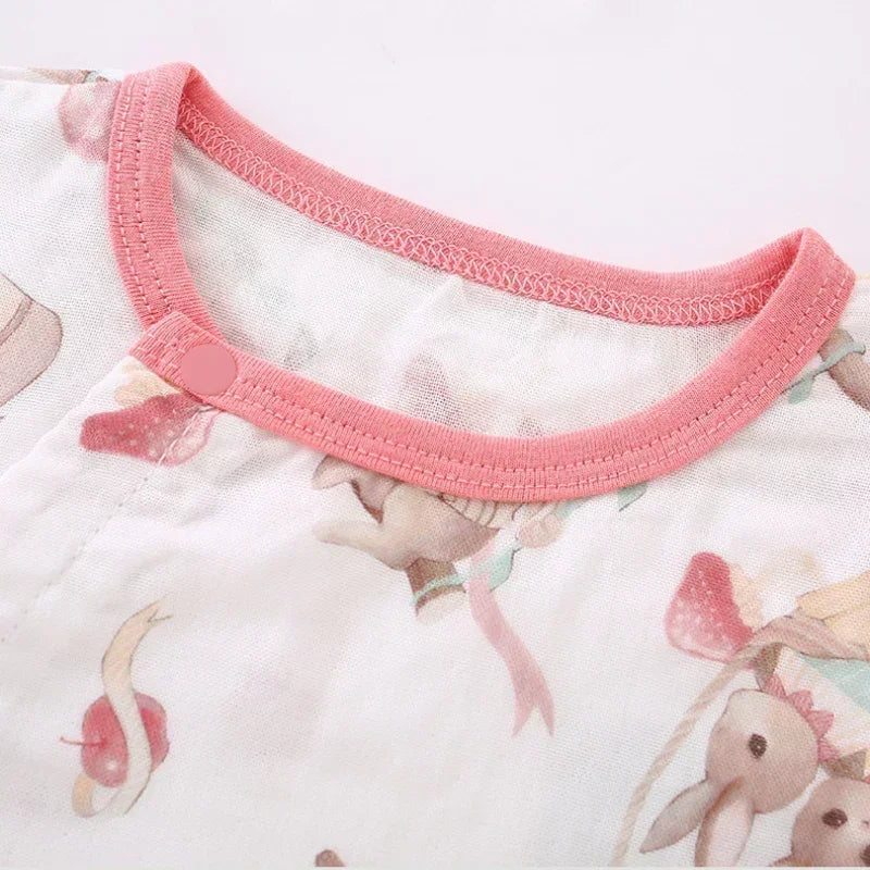 Cotton & Bamboo Muslin Long Sleeve Romper - Panda - Bodyfeu