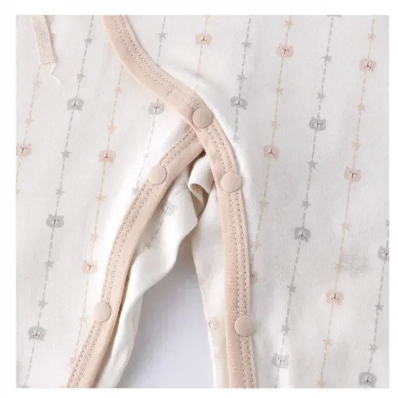 100% Cotton Long Sleeve Romper - Pink Pear - Bodyfeu