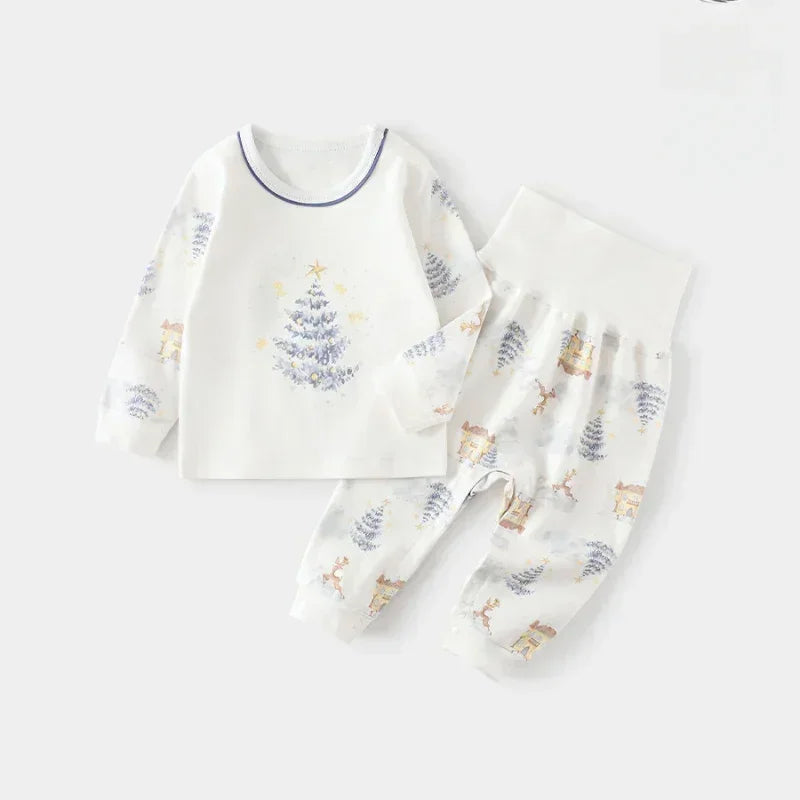 100% Cotton Long Sleeve Top & Pants Set - Yellow Spring - Bodyfeu