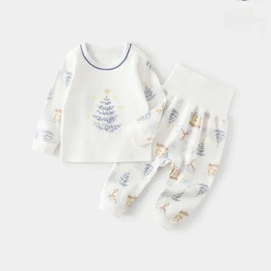 100% Cotton Long Sleeve Top & Pants Set - Yellow Spring - Bodyfeu