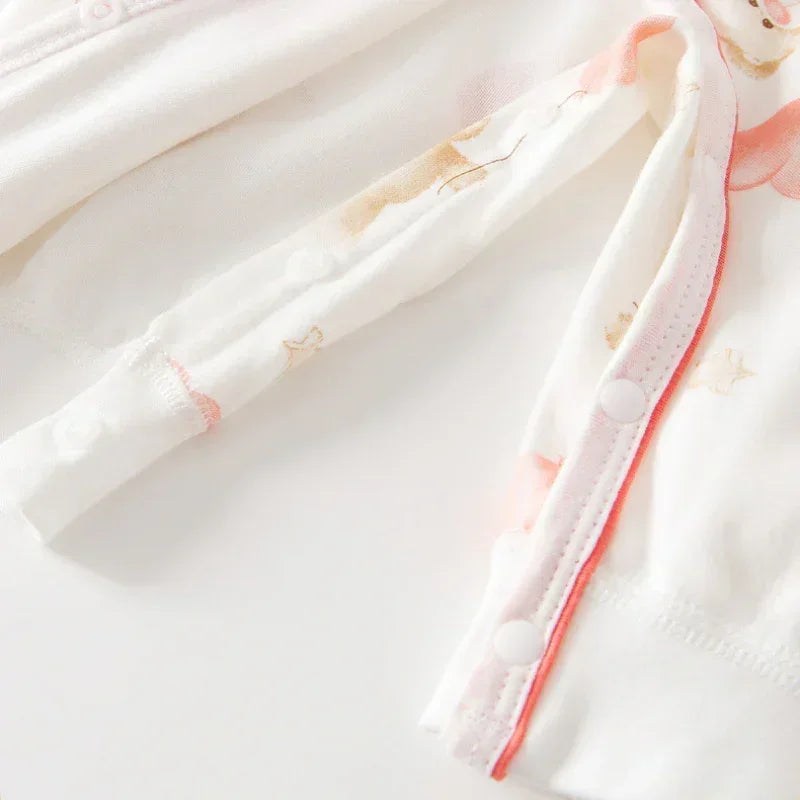 100% Cotton Long Sleeve Kimono Romper - Tree - Bodyfeu